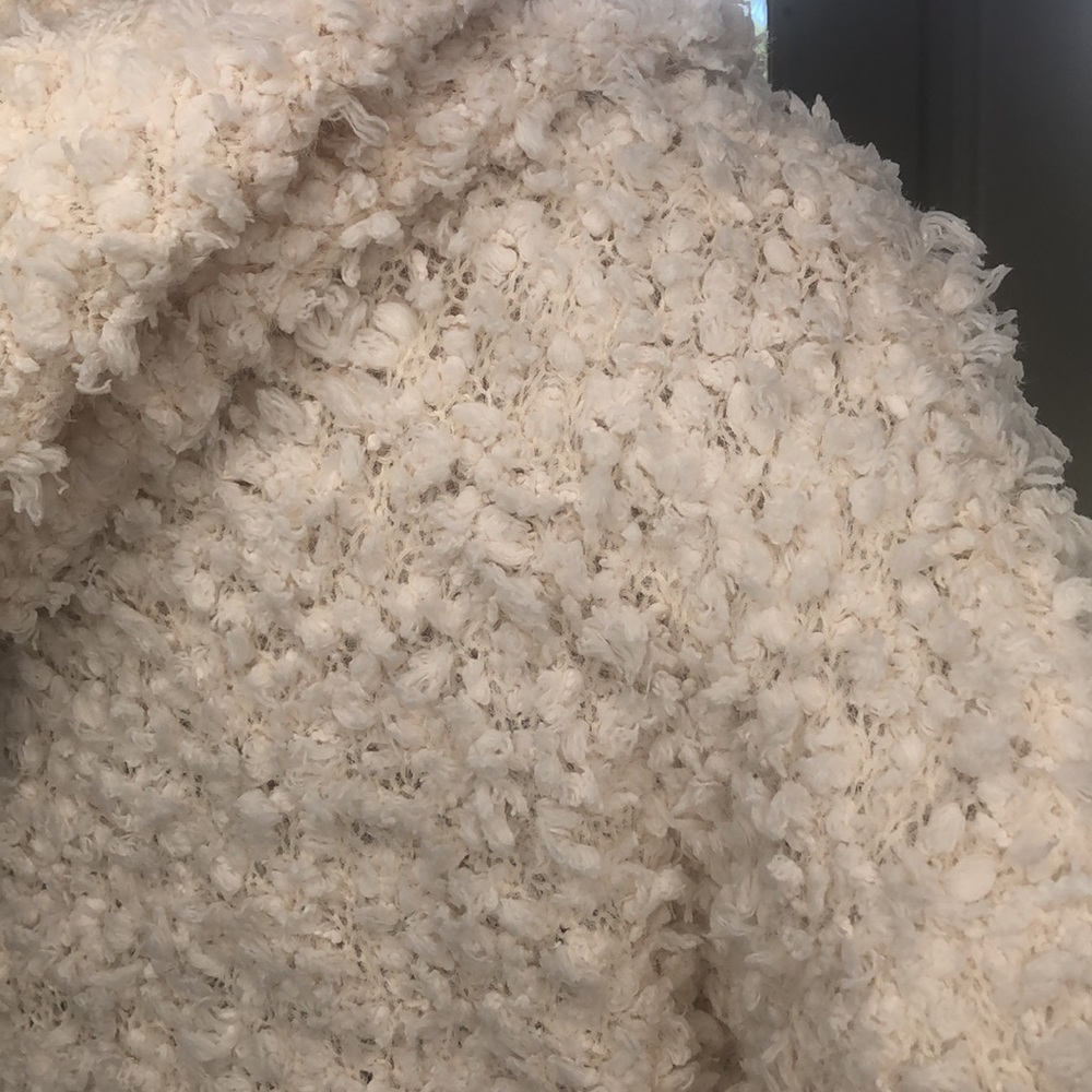 Ivory Hooded Fuzzy Sweater - Picture 10 of 10